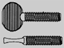 (129) 5/16-18 x 1 Oval Thumb Screw 18-8SS